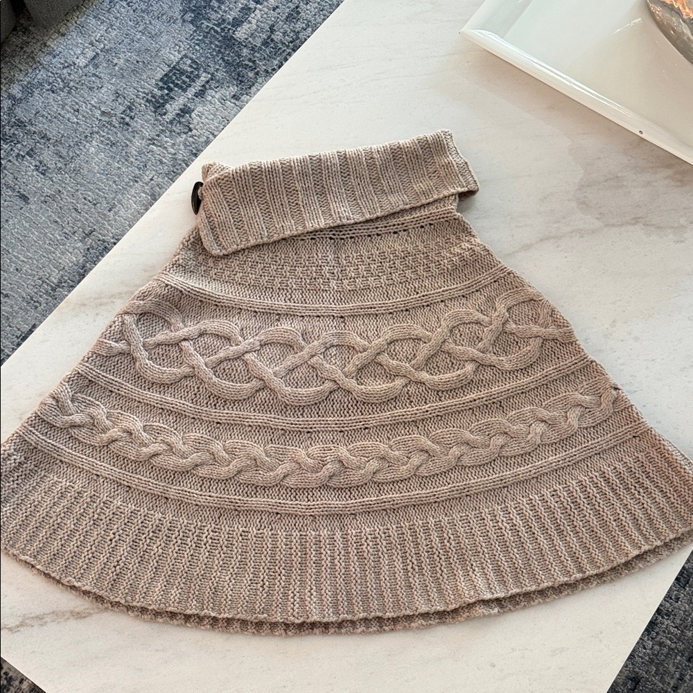 Sutton Studio Cable Knit Turtleneck Sweater - Cream